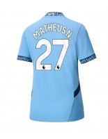 Manchester City Matheus Nunes #27 Kotipaita Naisten 2024-25 Lyhythihainen